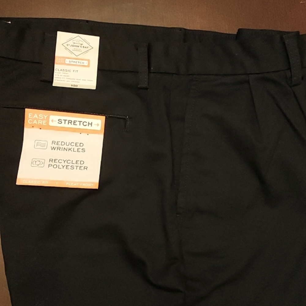 Men's Black St. John's Bay Chinos